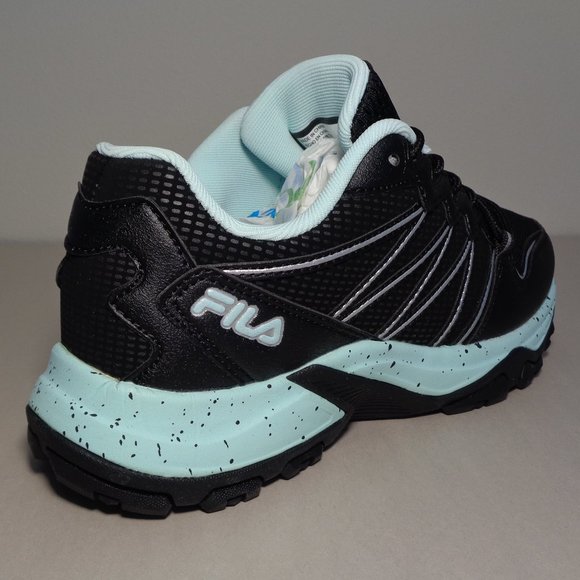 Fila Size 8 M QUADRIX Black / Aqua Trail Sneakers New Women's Shoes - Picture 13 of 16